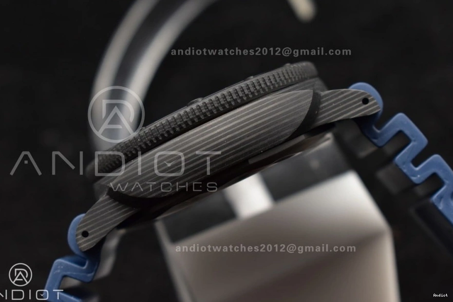 Blue Blue SBF Dial P900 Rubber Best on Carbotech W Strap 1:1 Edition PAM1232 0406